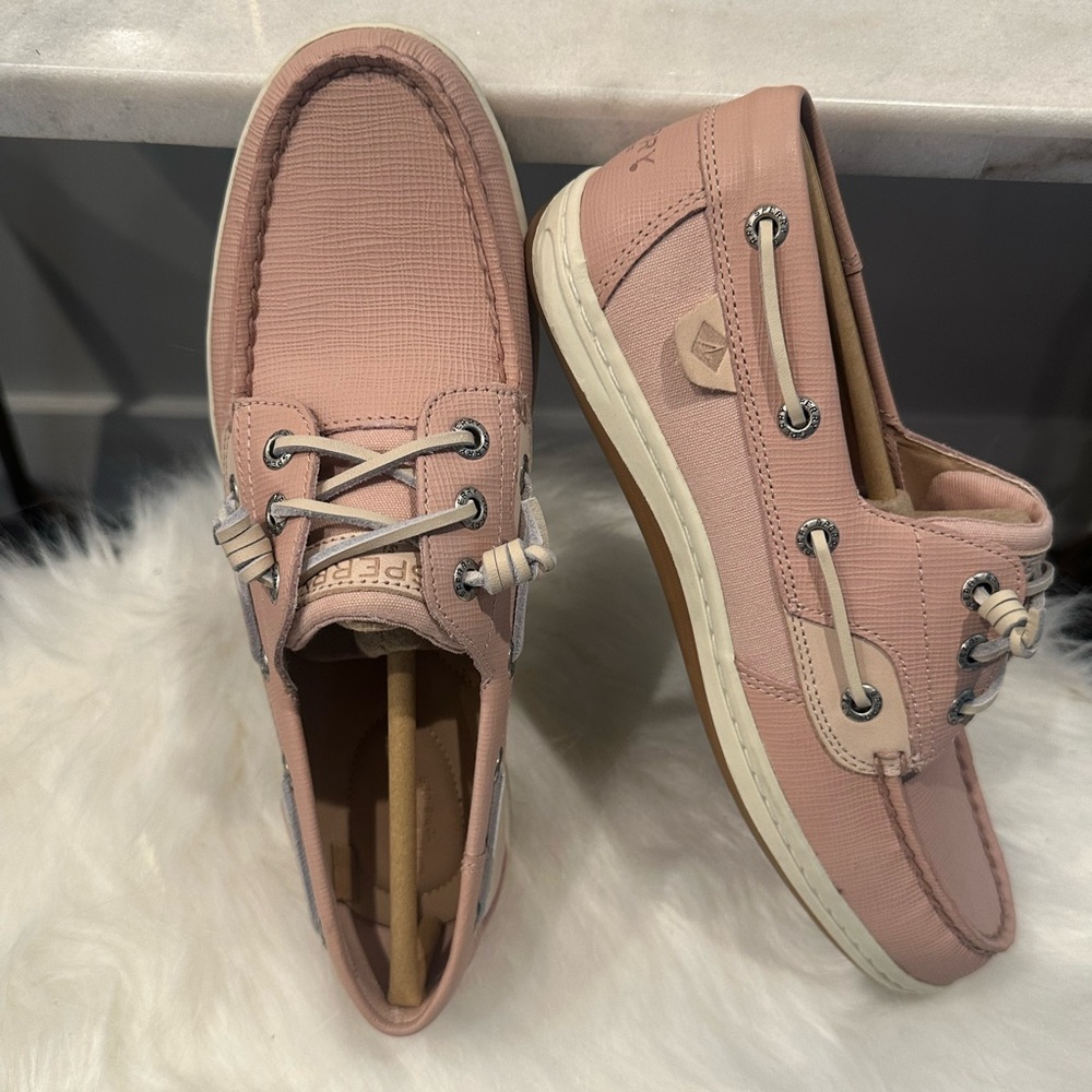 SPERRY SONGFISH SAFF LTHR ROSE